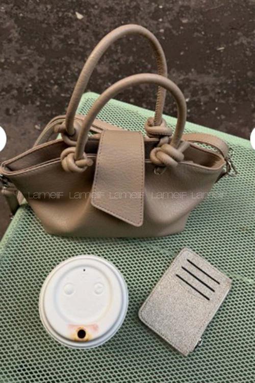 Lamelif Paris Kadın Pase Soft Deri Askılı Çanta Vizonrengi