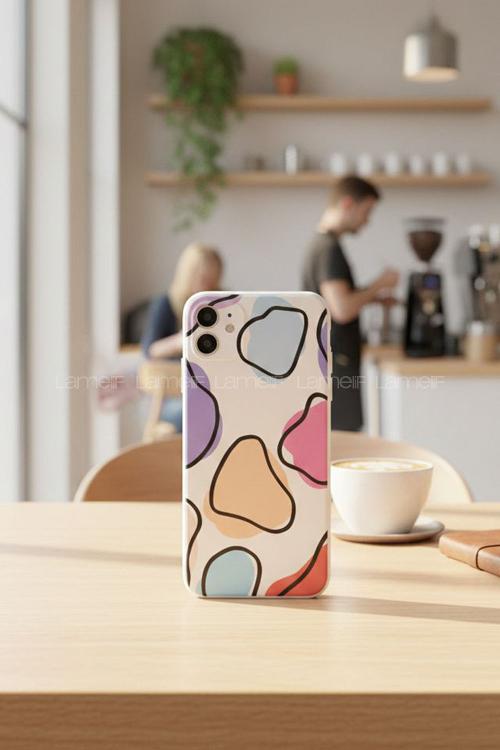 Lamelif  ıPhone 11 Palet Baskılı Telefon Kılıfı