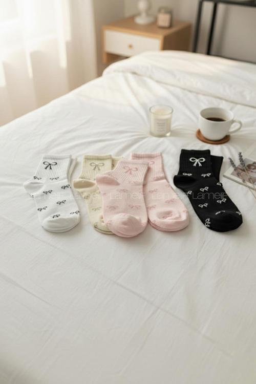 Lamelif 4lü Fiyonk Puanlı Çorap