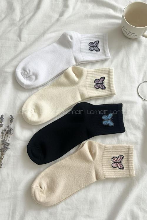 Lamelif 4lü Kelebek Çorap