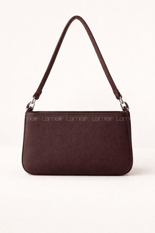 Lamelif Toka Detaylı  Miniadure Çanta Acı Kahve