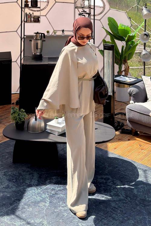 Oil Green Shirt Collar Long Arm Modal Cupra Regular Trousers Comfortable Suit