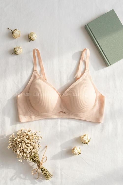 Lamelif Premium İthal Ribana Dokulu Pamuk Sütyen