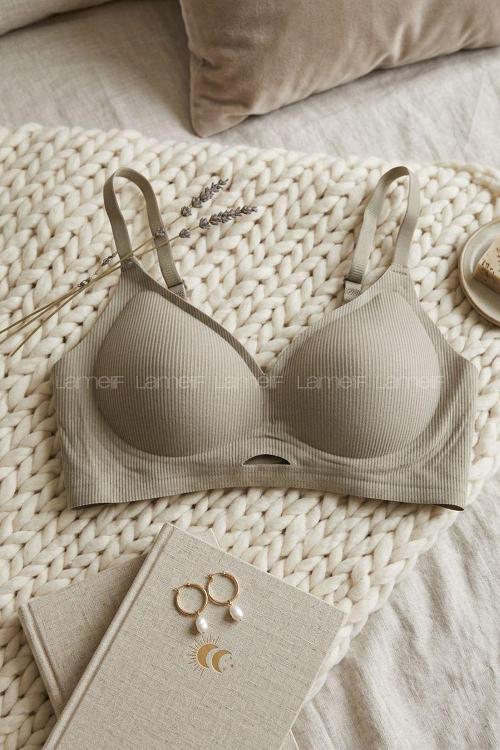 Mink Cotton Without Underwire Unsupport Bralet