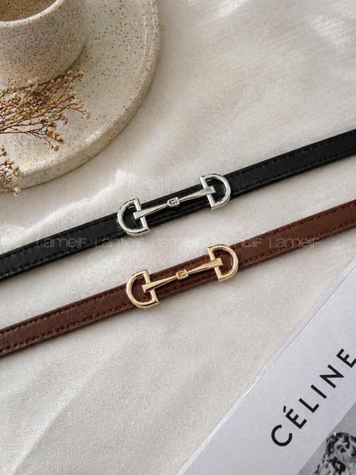 Lamelif 2 li Kadın Massimo Uzun Tokalı İnce Ceket Gömlek Elbise Kemeri