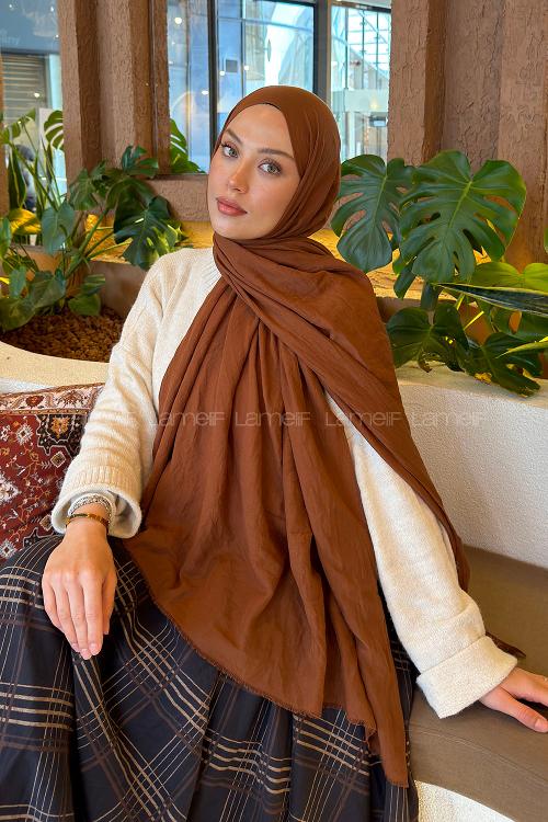 Lamelif Organik Premium Şal Badem