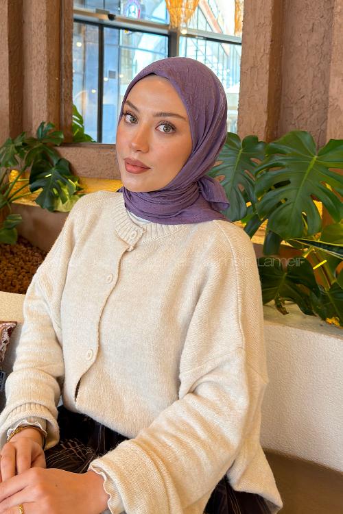 Lamelif Bambu Eşarp Lila