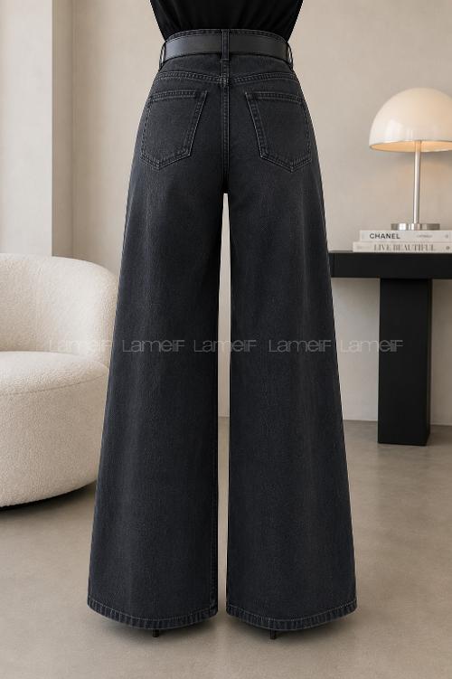 Lamelif Geniş Paça Baggy Jean