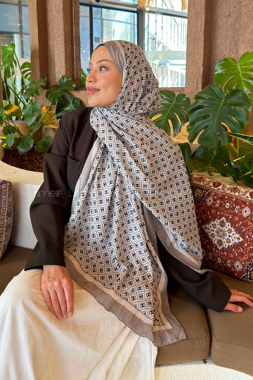 Mink Cotton Fabric Flowering Shawl