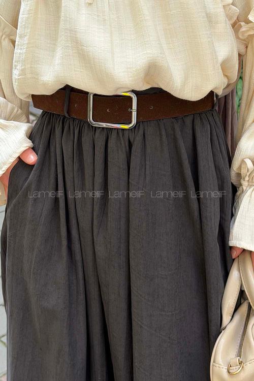 Lamelif Nubuk Cupra Etek Füme