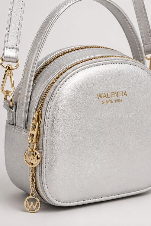 Silver With Suspenders Skin Hand Bag Arm Bag Bag