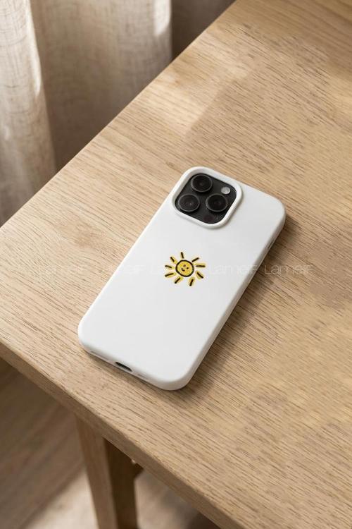 Lamelif  ıPhone 15 Güneş Baskılı Telefon Kılıfı