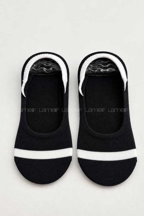 Lamelif 8li Silikonlu Penye Sneaker  Çorap