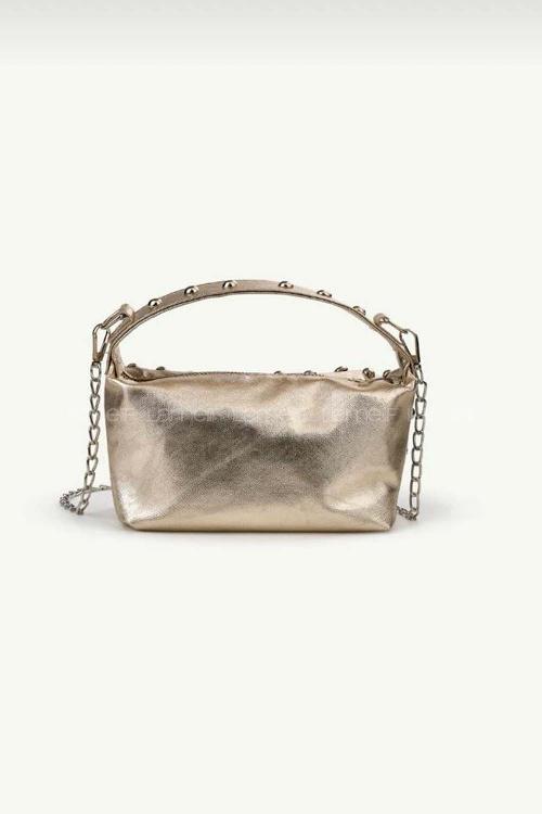 Gold Buckle Skin Hand Bag Bag