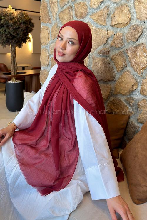 Lamelif  Konfor  Şal Bordo