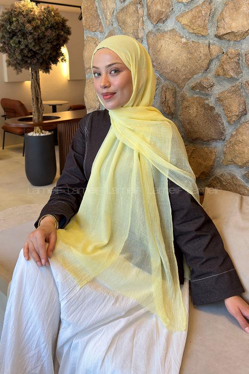 Lamelif  Konfor  Şal Sarı