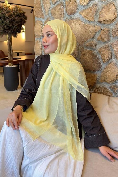 Lamelif  Konfor  Şal Sarı