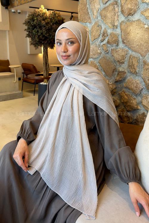Lamelif  Müslin Krinkıl Şal Taş