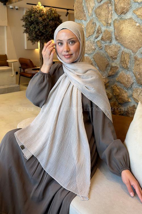 Lamelif  Müslin Krinkıl Şal Taş