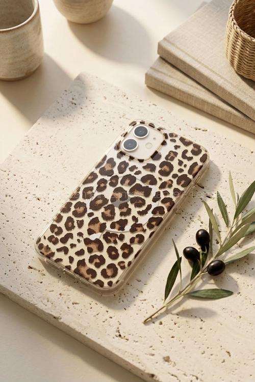 Lamelif iPhone 11 Leopar Desenli Güçlü Magsafeli Telefon Kılıfı