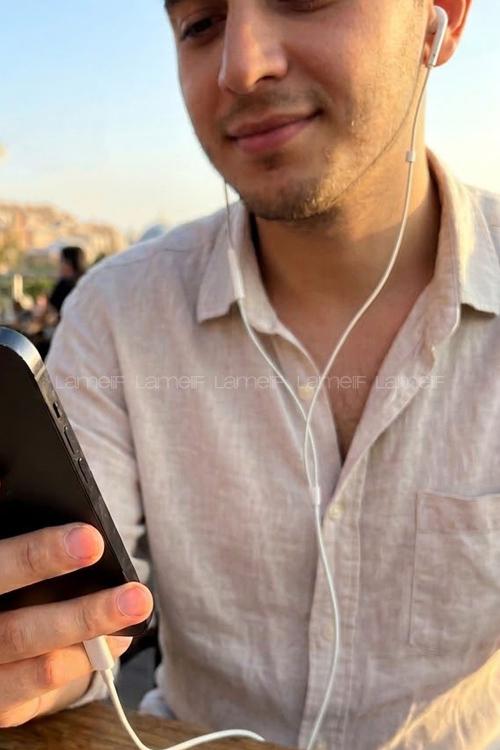 Lamelif ıPhone 7/14 Pro Max Tak Çalıştır Kablolu Kulaklık