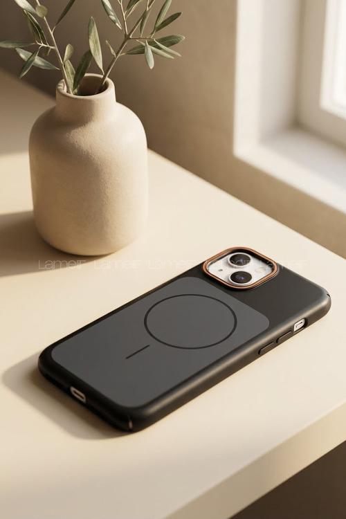 Lamelif iPhone 13/14 Lüxs Omega Magsafe Kılıf