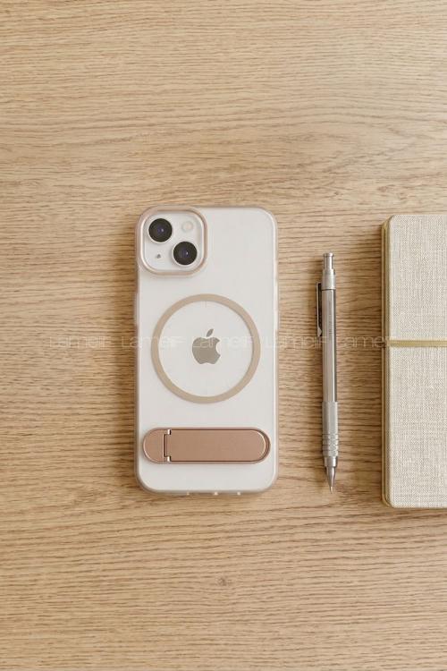 Lamelif iPhone 13/14 Premium Mona Standlı Magsafe Kılıf