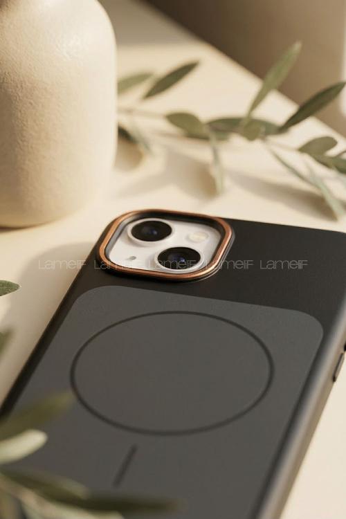 Lamelif iPhone 15 Lüxs Omega Magsafe Kılıf