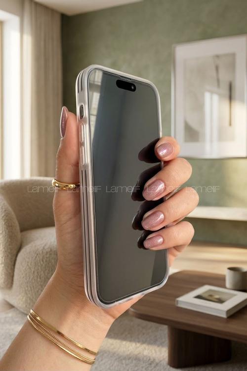 Lamelif iPhone 15 Premium Mona Standlı Magsafe Kılıf
