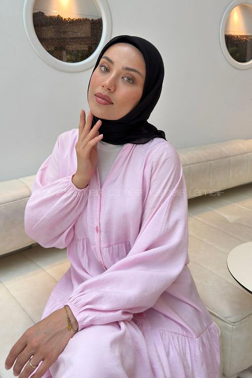 Lamelif Konfor Eşarp Siyah
