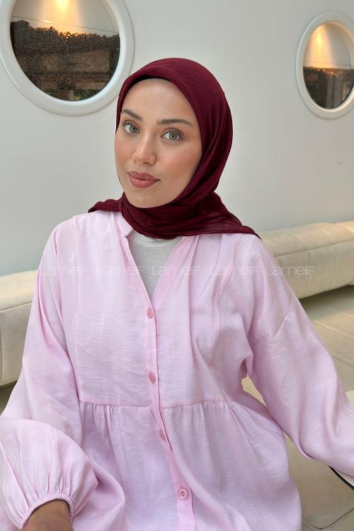 Lamelif Konfor Eşarp Soft Bordo