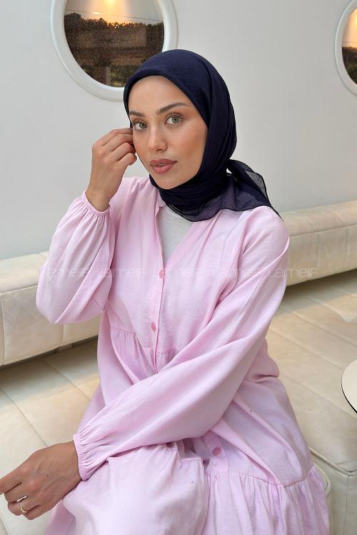 Lamelif Konfor Eşarp Soft Lacivert