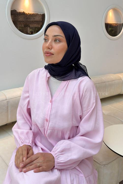 Lamelif Konfor Eşarp Soft Lacivert