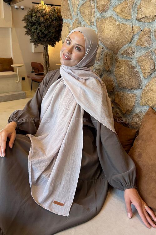 Acik Vizon Cotton Straight Shawl