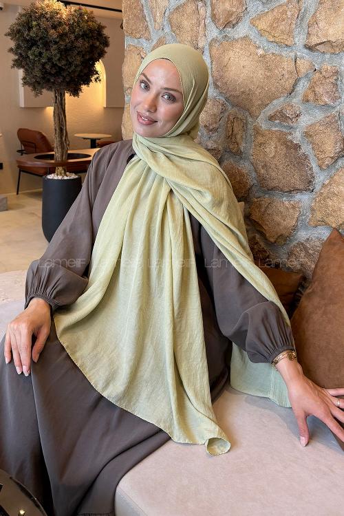 Lamelif Rami Şal Mint Yeşili