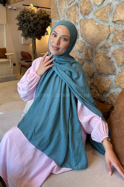 Lamelif Rami Şal Turkuaz