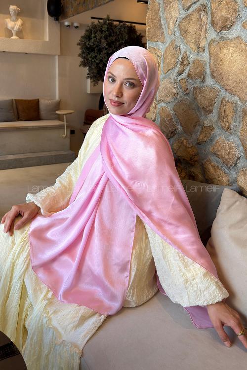 Lamelif Janjan Şal Şeker Pembe
