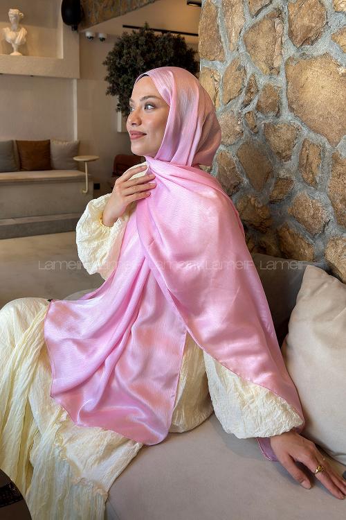Lamelif Janjan Şal Şeker Pembe