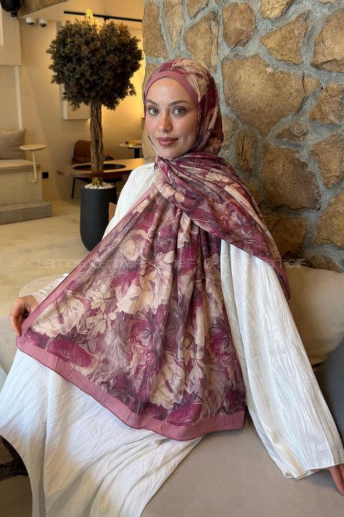 Rose Cotton Fabric Flowering Shawl