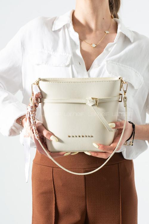 Cream With Suspenders Skin Hand Bag Arm Bag Bag