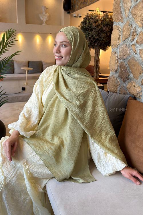 Lamelif Diamond Desen Aura Pamuk  Jakar  Şal Adaçayı