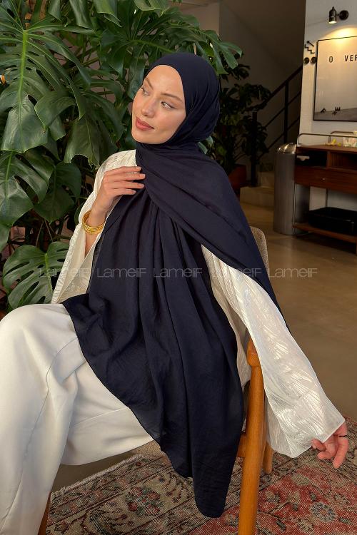 Lamelif Rami Şal Lacivert