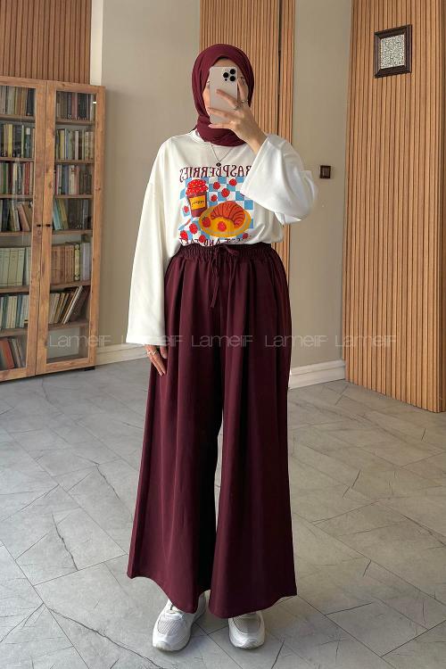 Claret Red Oysho High Waist Pants