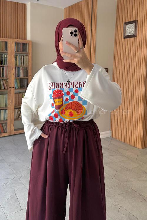 Claret Red Oysho High Waist Pants