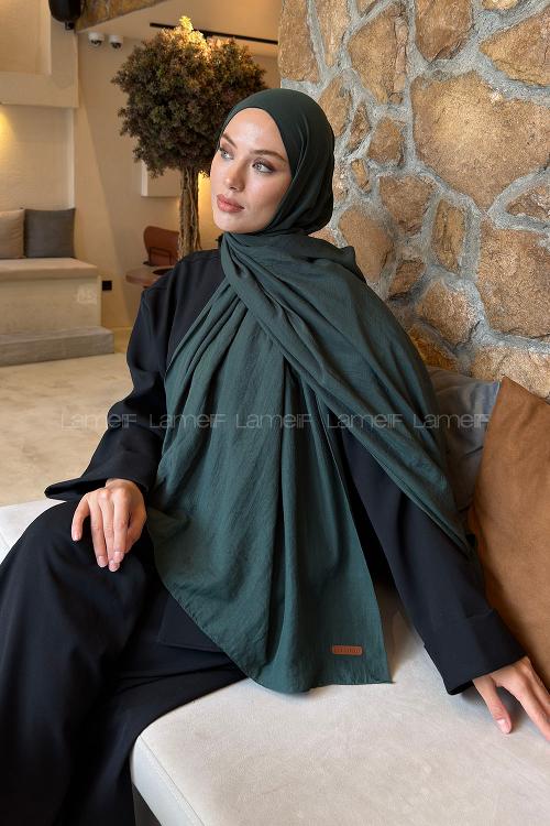 Lamelif Rami Şal Zümrüt Yeşili