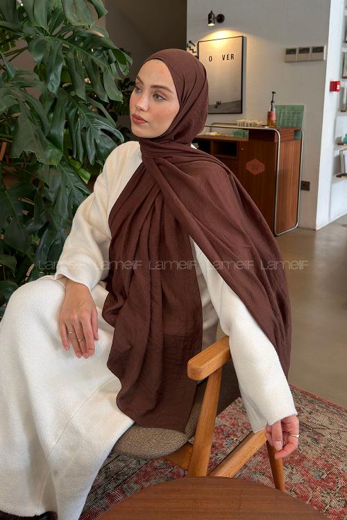 Lamelif Rami Şal Çikolata Kahve