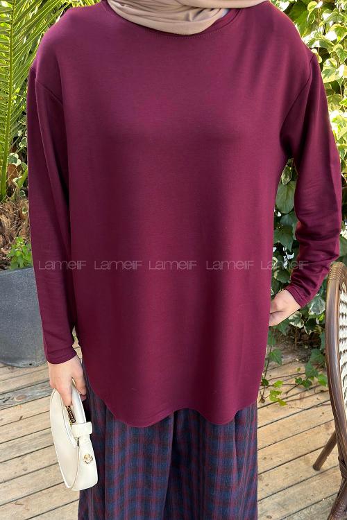 Lamelif Basic Sweat Mürdüm
